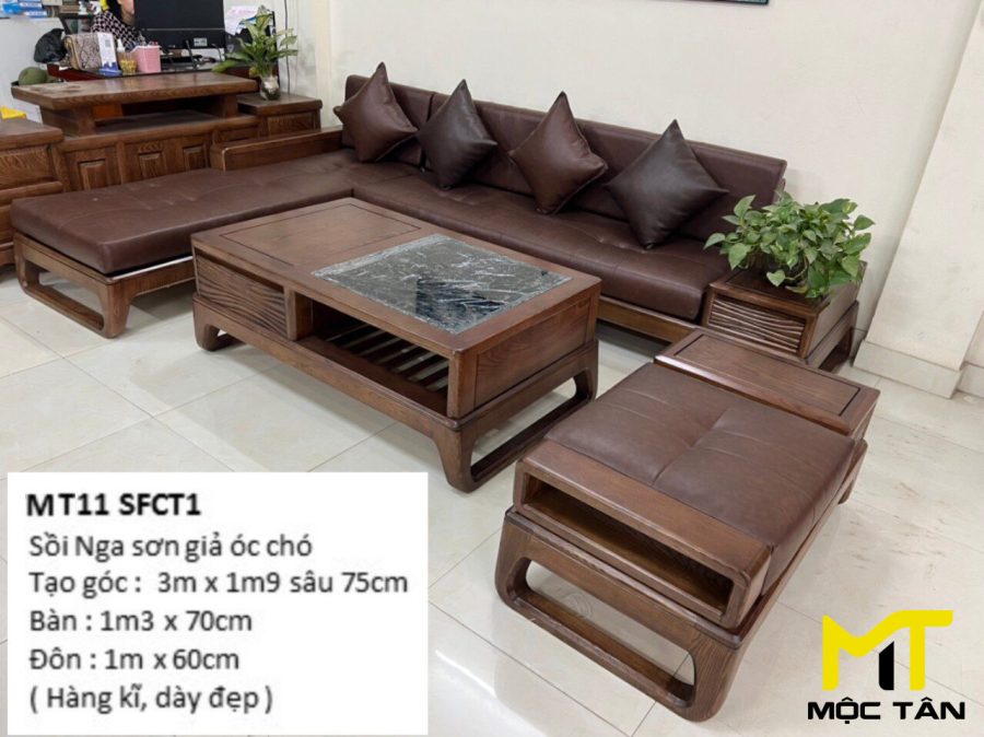 Sofa gỗ Sồi MT11 SFCT1
