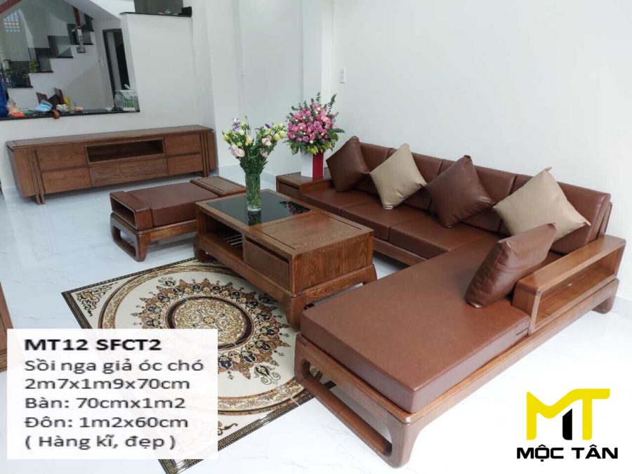 Sofa gỗ Sồi MT12 SFCT2