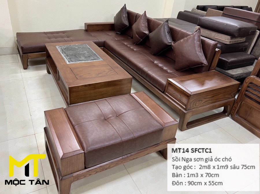 Sofa gỗ Sồi MT14 SFCTC1