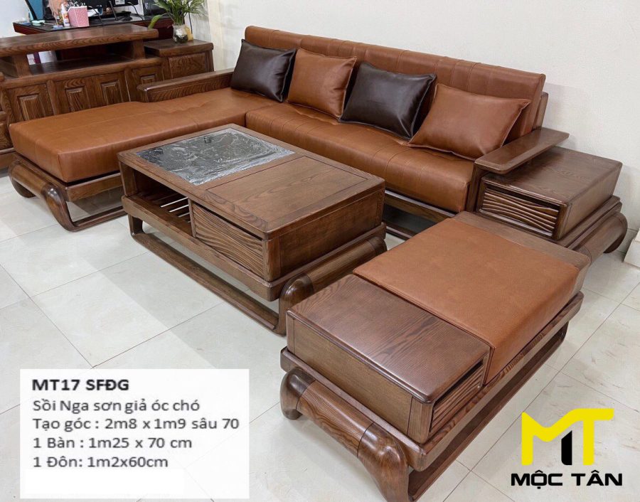 Sofa gỗ Sồi MT17 SFĐG