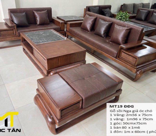 Sofa gỗ Sồi MT19 DDG