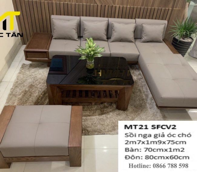 Sofa gỗ Sồi MT21 SFCV2