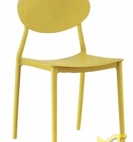 Ghế Cafe Nhựa Đúc - GC04 - màu vàng