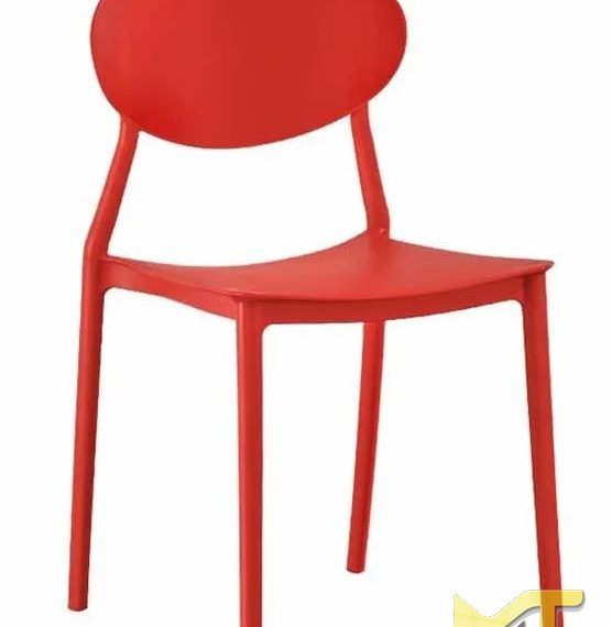 Ghế Cafe Nhựa Đúc - GC04 - màu đỏ
