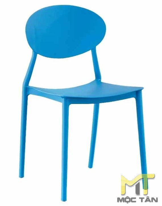Ghế Cafe Nhựa Đúc - GC04 - màu xanh da trời